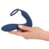 You2Toys Prostate Plug - anál vibrátor péniszgyűrűvel (kék)