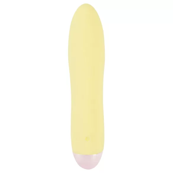 Cuties Mini Yellow - akkus, szilikon rúdvibrátor (sárga)