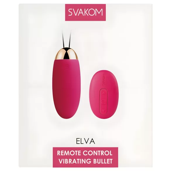 Svakom Elva - akkus, távirányítós vibrációs tojás (piros)