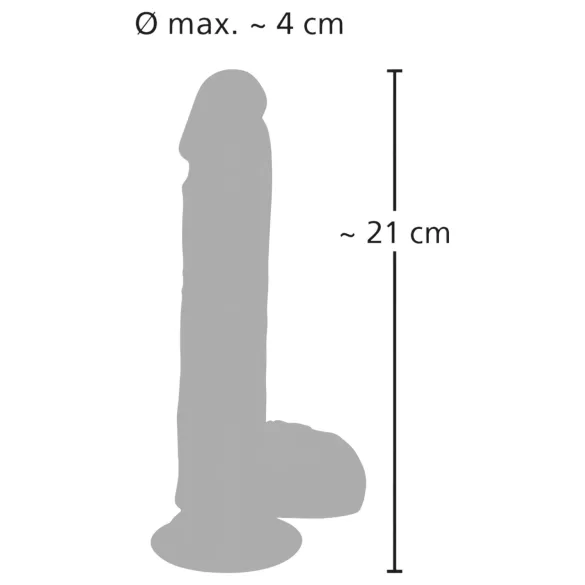 Medical Thrusting - tapadókorongos, lökő-forgó vibrátor (testszínű)