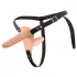 You2Toys - Strap-On - felcsatolható dupla vibrátor (natúr)