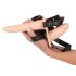 You2Toys - Strap-On - felcsatolható dupla vibrátor (natúr)