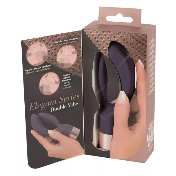 You2Toys Elegant Double - akkus, csiklókaros vibrátor (lila)