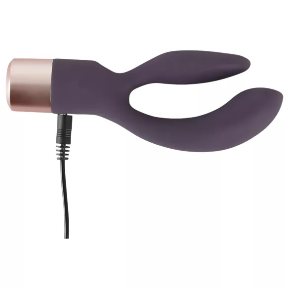You2Toys Elegant Double - akkus, csiklókaros vibrátor (lila)