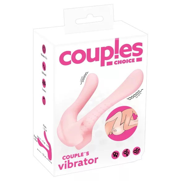 Couples Choice - 2 motoros párvibrátor (rózsaszín)