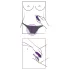 SMILE Panty - akkus, rádiós csikló vibrátor (lila)