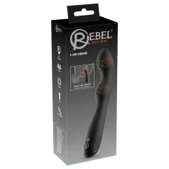 Rebel P-Spot - 2 motoros prosztata vibrátor (fekete)