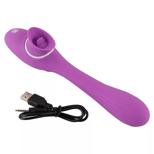 You2Toys 2 Function Vibe - akkus 2in1 vibrátor (lila)