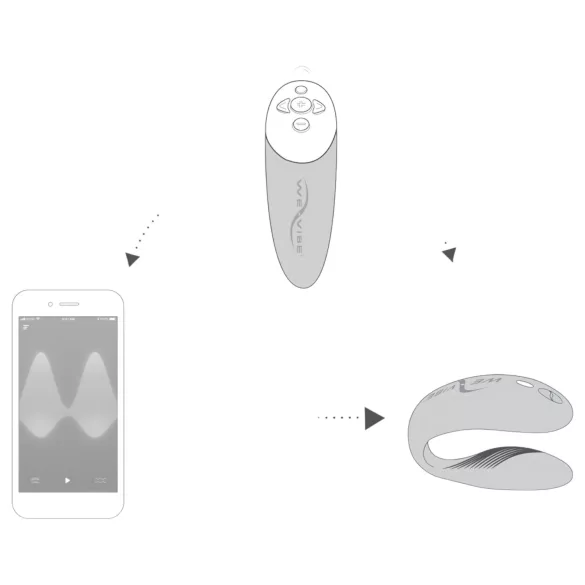 We-Vibe Chorus hands-free pár-vibrátor Squeeze Remote-tal (Pink)