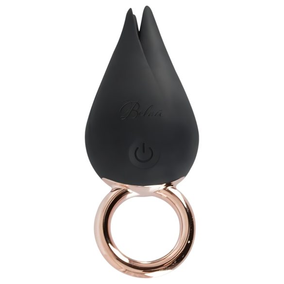 Belou - akkus, vízálló csikló vibrátor (fekete)