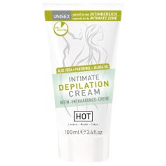   HOT Intimate - intim szőrtelenítő krém spatulával (100ml)