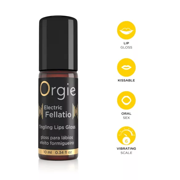 Orgie Electric Fellation - bizsergető szájfény (10ml)
