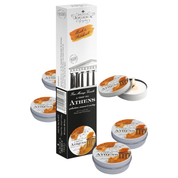 Petits Joujoux Athens - masszázsgyertya - pézsma-parfüm (5x43ml)