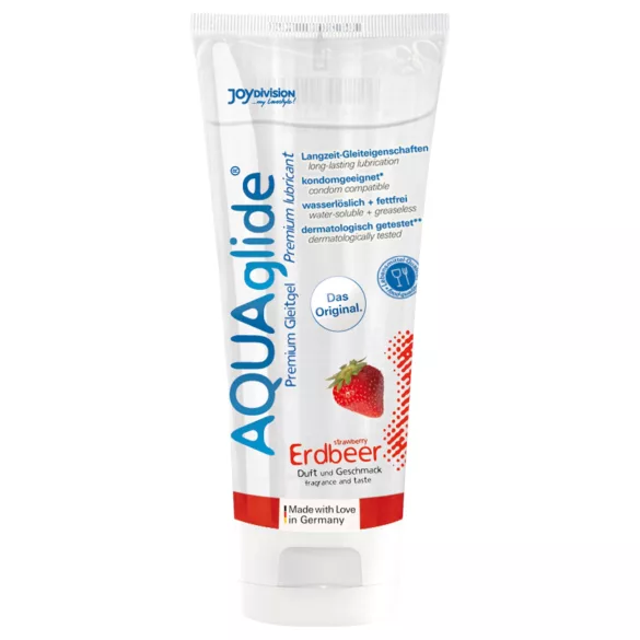 AQUAglide - vízbázisú síkosító - eper (100ml)