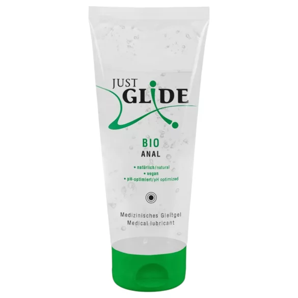 Just Glide Bio ANAL - vízbázisú vegán síkosító (200 ml)