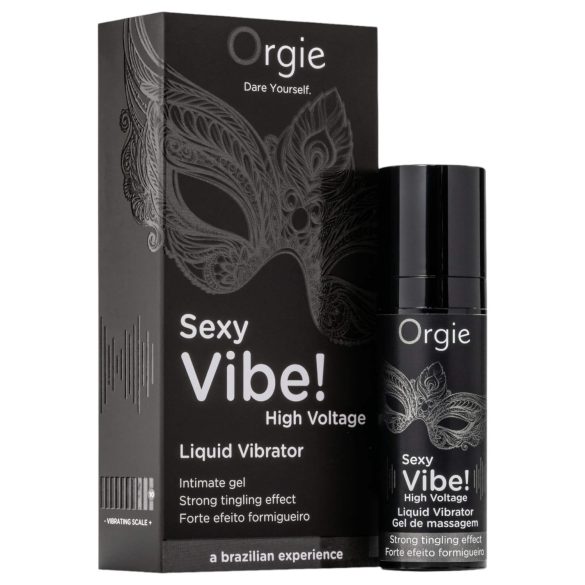 Orgie Sexy Vibe High Voltage - unisex folyékony vibrátor (15ml)