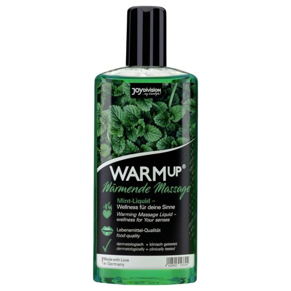 JoyDivision WARMup - melegítő masszázsolaj - menta (150ml)