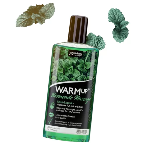 JoyDivision WARMup - melegítő masszázsolaj - menta (150ml)