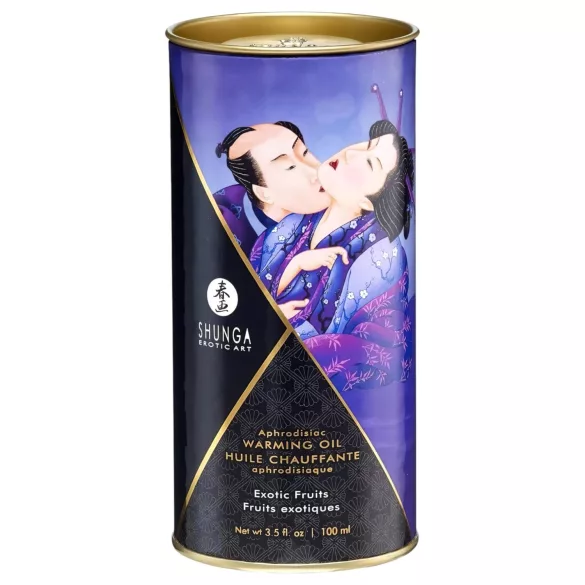 Shunga - melegítő masszázsolaj - egzotikus gyümölcs (100ml)
