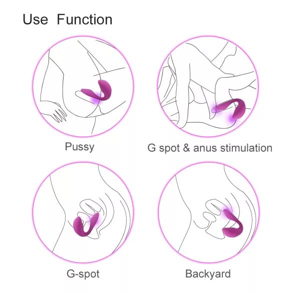 Cotoxo Cupid 2 - távirányítós párvibrátor (viola)