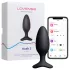 Lovense Hush 2 M - fekete app-vezérelt anál vibrátor (45 mm)