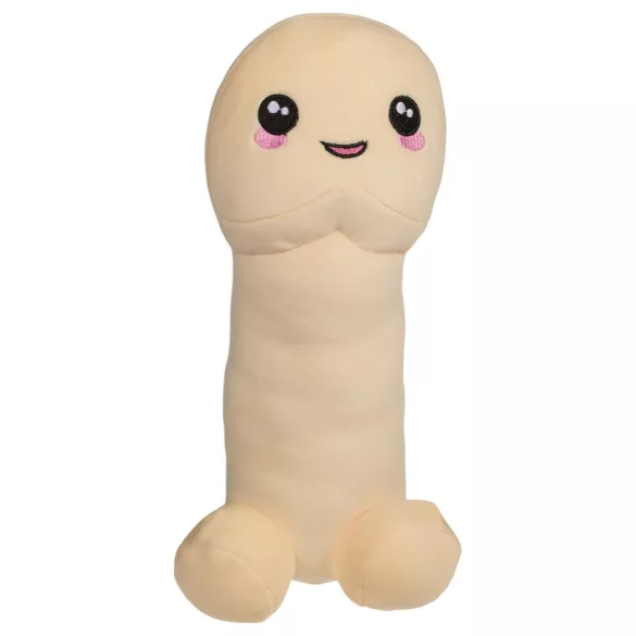 Plüss pénisz figura - vicces ajándék, 30 cm (testszínű)