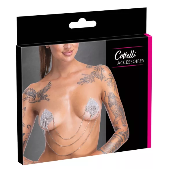 Cottelli - láncos bimbómatrica (ezüst)