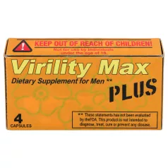   Virility Max Plus - étrend-kiegészítő kapszula férfiaknak (4 db)