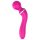 Lonely 2in1 – masszírozó és G-pont vibrátor 3 feltéttel (pink)