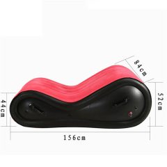   Magic Pillow - Felfújható szexágy - bilincsekkel - nagy (piros)