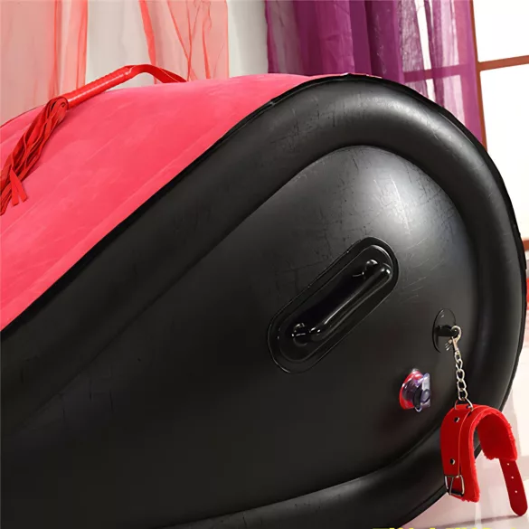 Desirel Magic Pillow - felfújható BDSM szexbútor - bilinccsel (piros)