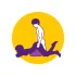 Desirel Magic Pillow - felfújható ék szexpárna pároknak (sötétlila)