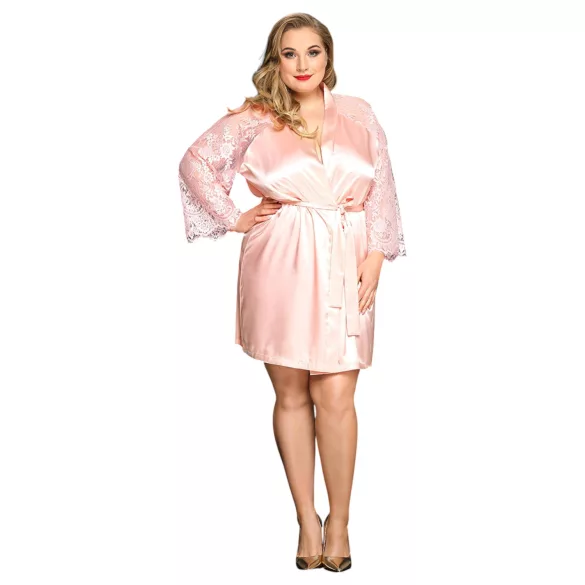 JSY 067 - rózsaszín babydoll szett (XL-2XL)