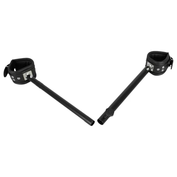 ZADO - kis lábterpesztő rúd, bondage szett (fekete)