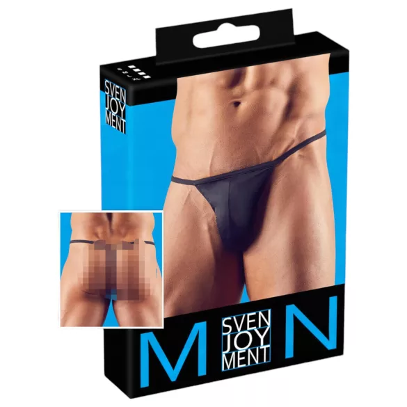 Svenjoyment - mini férfi tanga T-fazonban (fekete)