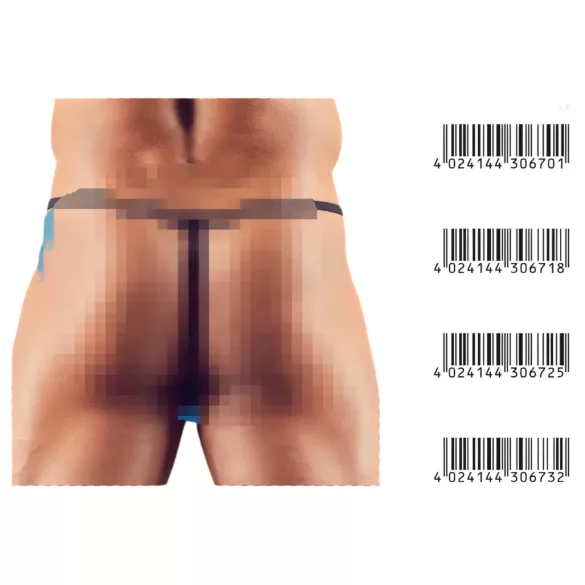Svenjoyment - mini férfi tanga T-fazonban (fekete)