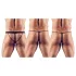 Svenjoyment - 3 részes fekete férfi tanga szett (S-L)
