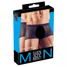   Svenjoyment - átlátszó boxer szett - fekete (2 részes) S-L