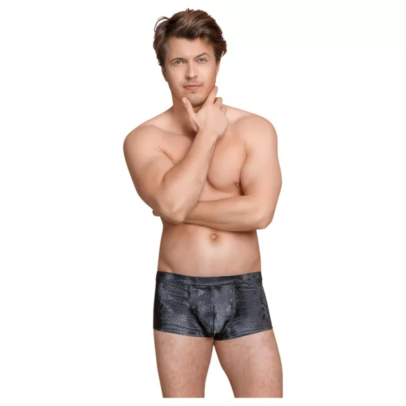 NEK - kígyóbőr mintás boxer (fekete)