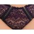 Cottelli Plus Size - áttetsző mintás melltartó szett (lila)