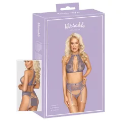 Kissable - csipke fehérnemű szett (lila)