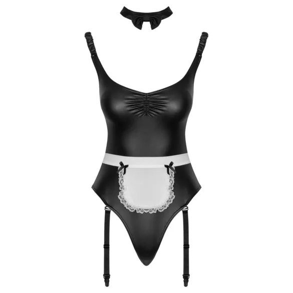 Cottelli - szobalány body köténnyel (fekete)