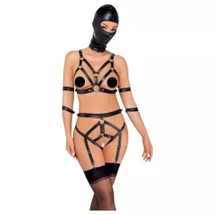 Bad Kitty - testhám szett és maszk (fekete)