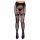 Cottelli Legwear - combfixes nyitott harisnya - fekete (S-L)