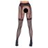 Cottelli Legwear - combfixes nyitott harisnya - fekete (S-L)