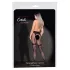 Cottelli Legwear - combfixes nyitott harisnya (fekete, S-L)