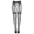 Cottelli Legwear - combfixes nyitott harisnya - fekete (S-L)