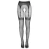 Cottelli Legwear - combfixes nyitott harisnya (fekete, S-L)