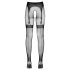 Cottelli Legwear - combfixes nyitott harisnya - fekete (S-L)