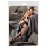 Cottelli Plus Size - combfix 15cm széles csipkés (fekete)